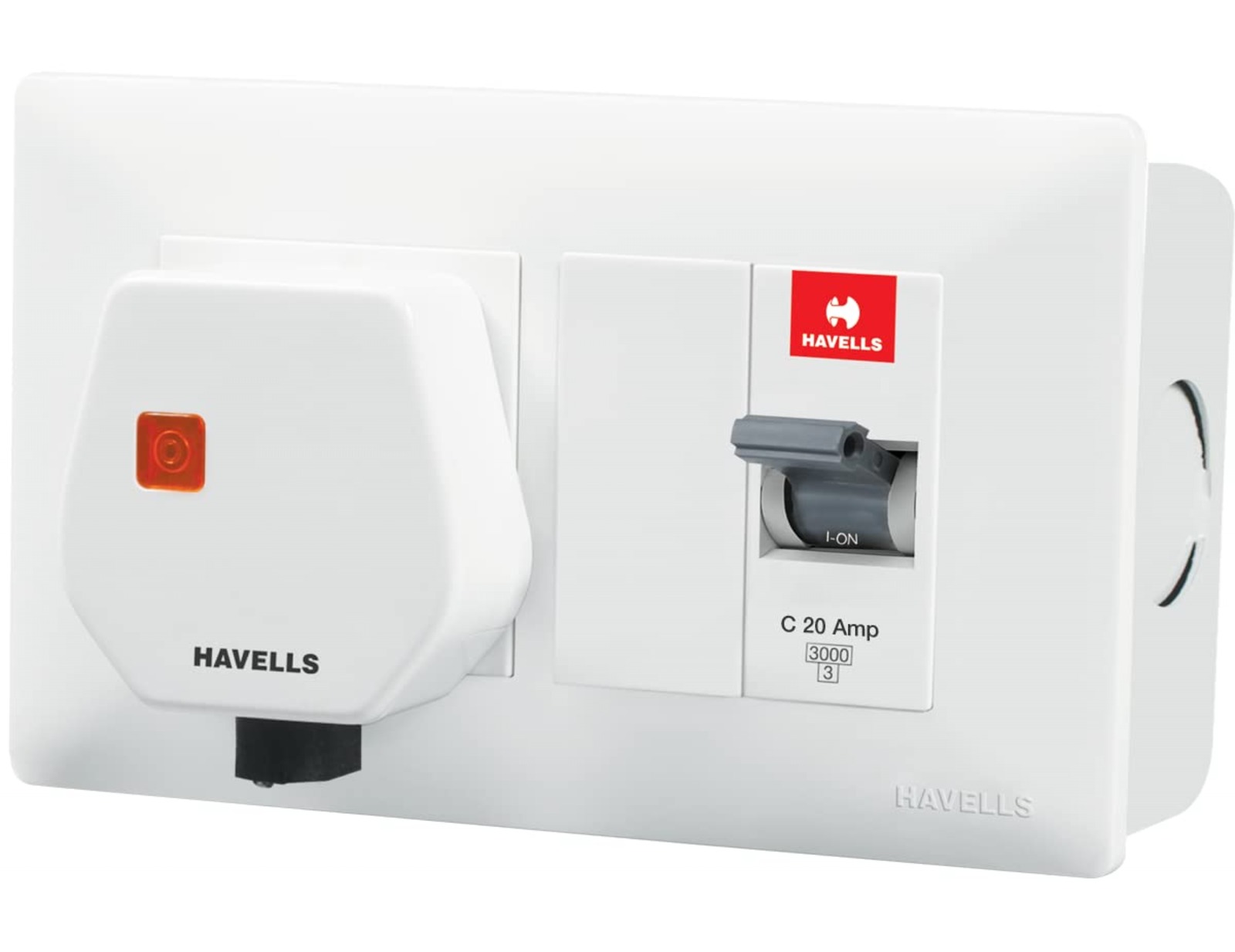 Havells 25A MCB Protected Heavy Duty AC Box with 16A Plug